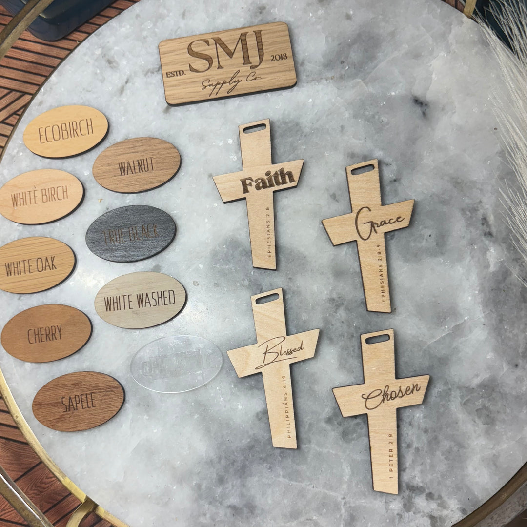 Faith Based Cross Bookmarks - 4 STYLES (1 Bookmark)
