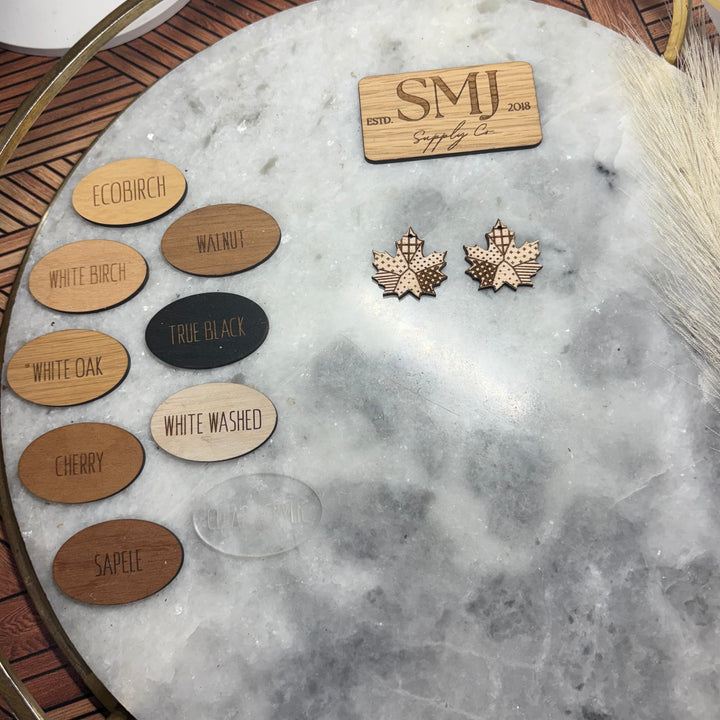 Quilted Maple Leaf - (1 Pair)