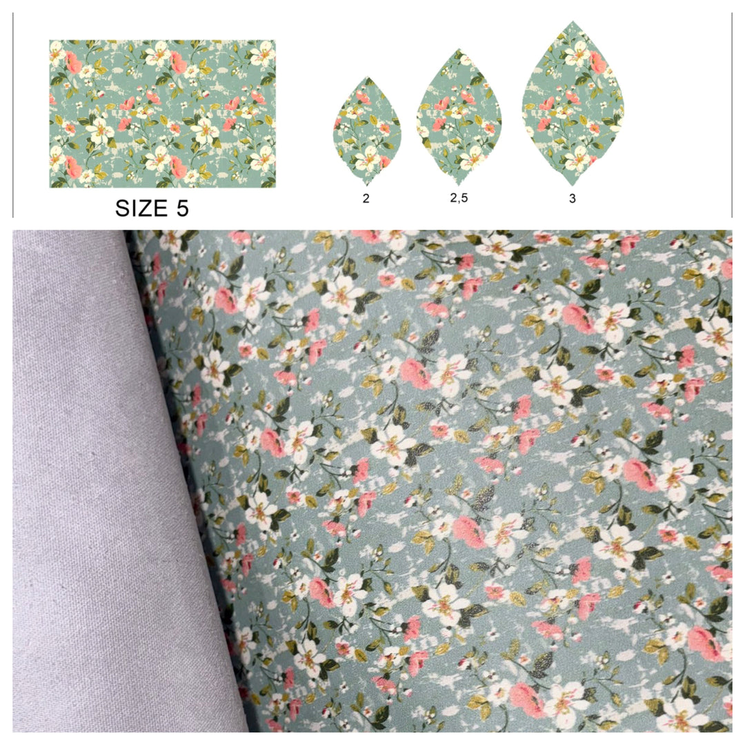 SMJ Easter Floral Veg-Tanned Leather Sheet (2 SIZES)