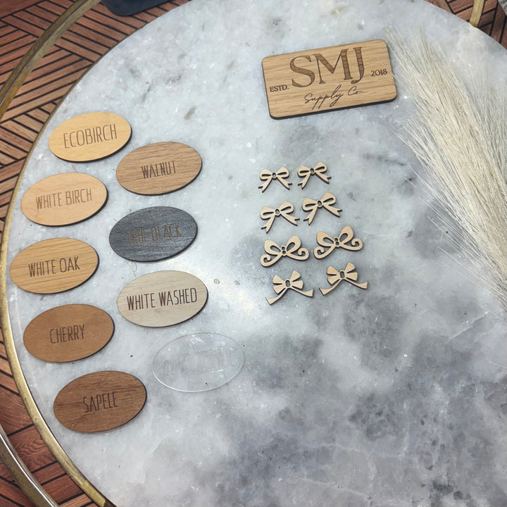 Whimsical Bow Connectors - 4 STYLES (1 Pair)