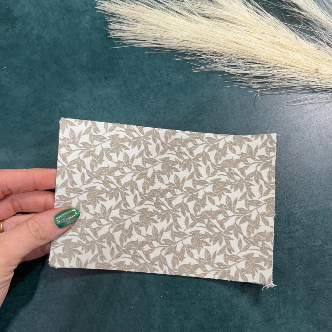 SMJ Grungy Linen Veg-Tanned Leather Sheet (2 SIZES)