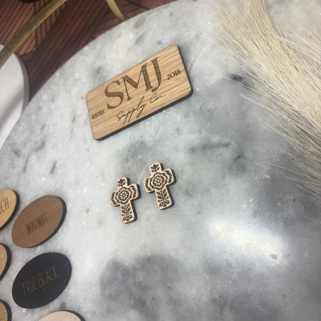 Single Flower Cross (1 Pair)