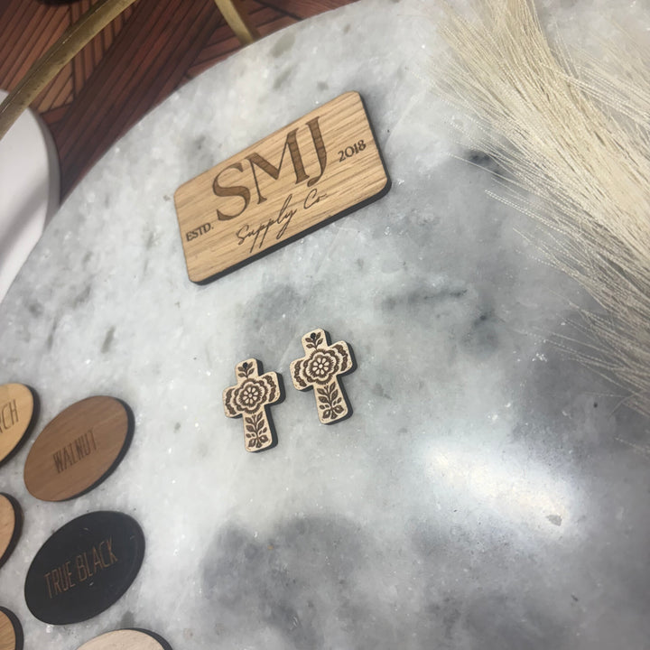 Single Flower Cross (1 Pair)