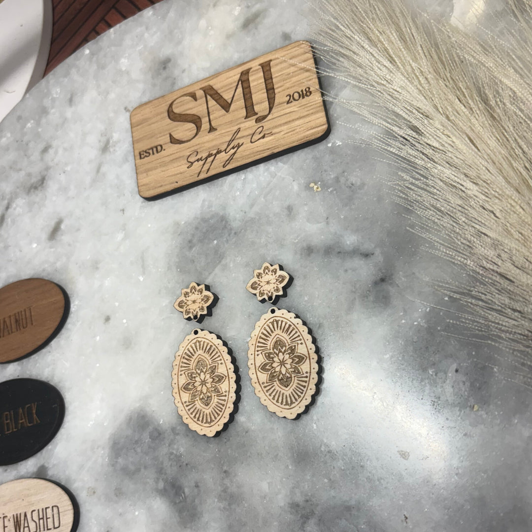 Scallop Mandala Oval (1 Pair)