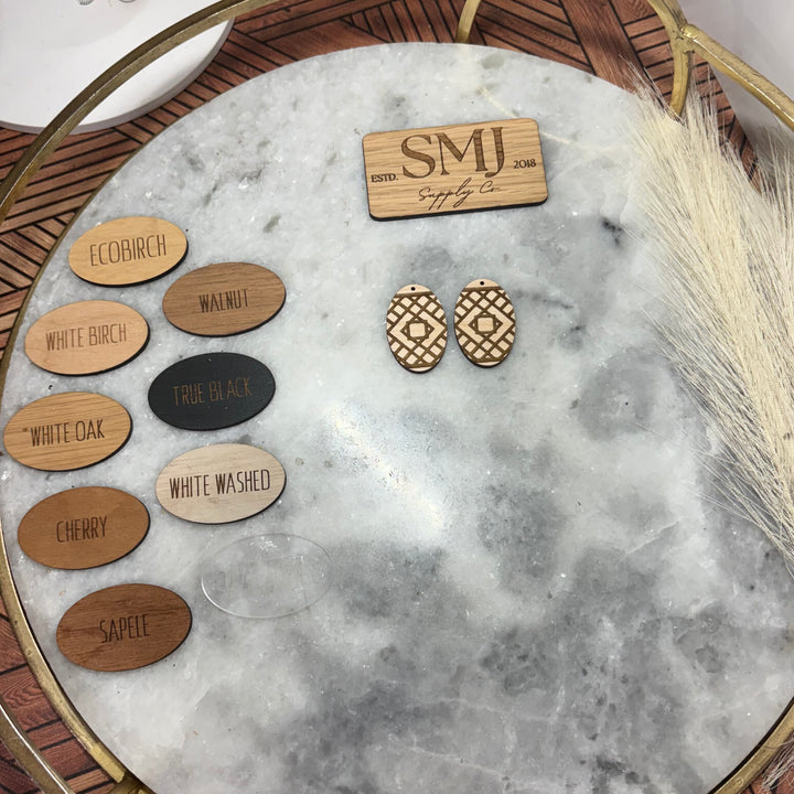 PREORDER: Geometric Tile Oval (1 Pair)