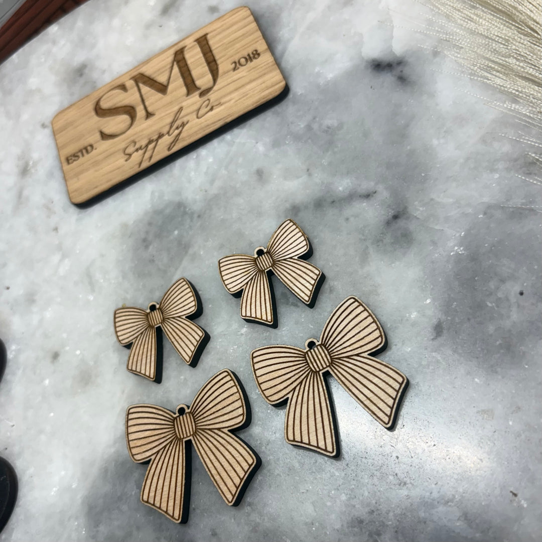 Striped Bow - 2 STYLES (1 Pair)