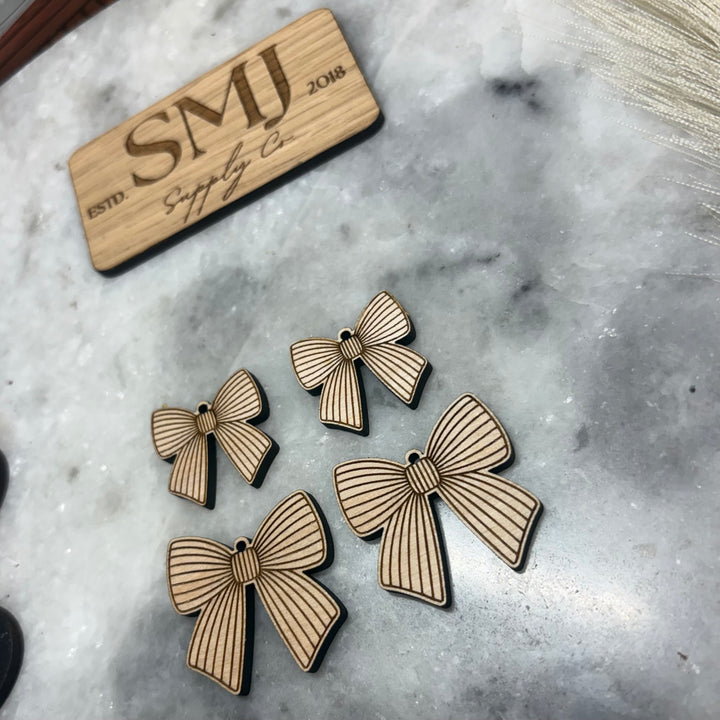 Striped Bow - 2 STYLES (1 Pair)