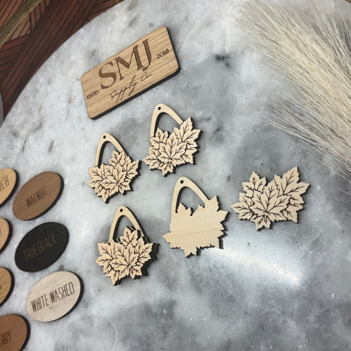 Layered Maple Leaf Teardrop - 2 STYLES (1 Pair)