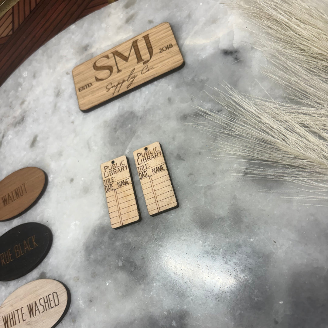 Public Library Card Dangles (1 Pair)