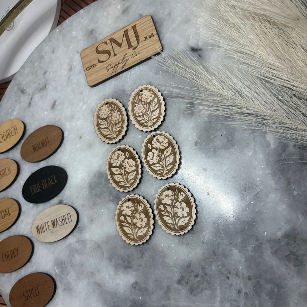 Velvet Flower Ruffle - 3 STYLES (1 Pair)