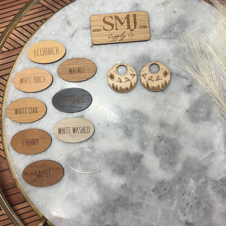 Santa’s Sleigh Peekaboo Hoop (1 Pair)