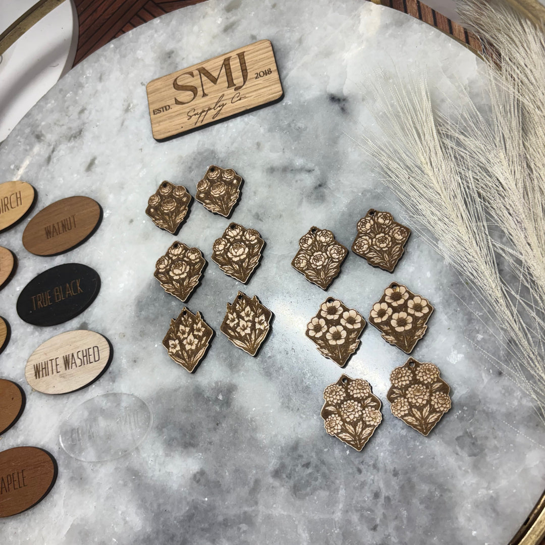 Reverse Flower Bouquet - 6 STYLES (1 Pair)