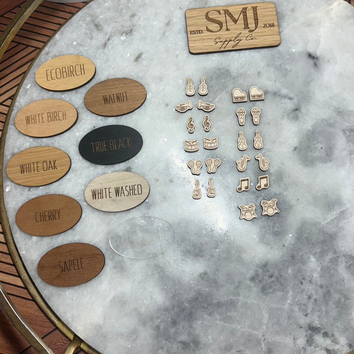 Musical Instrument Studs - 12 STYLES (1 Pair)