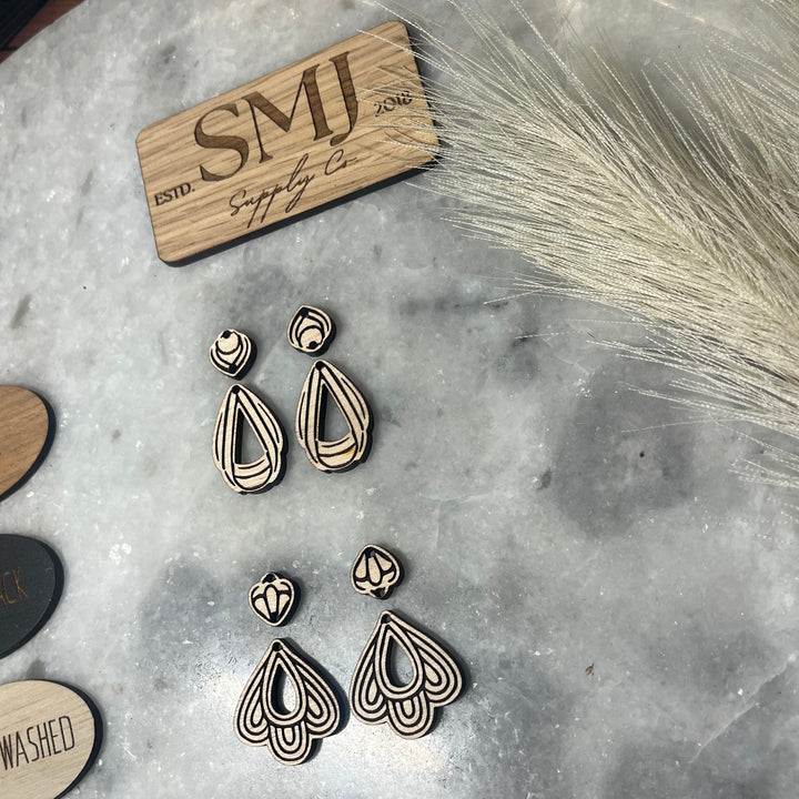 Flapper Inspired Cutout with Connector - 2 STYLES (1 Pair)