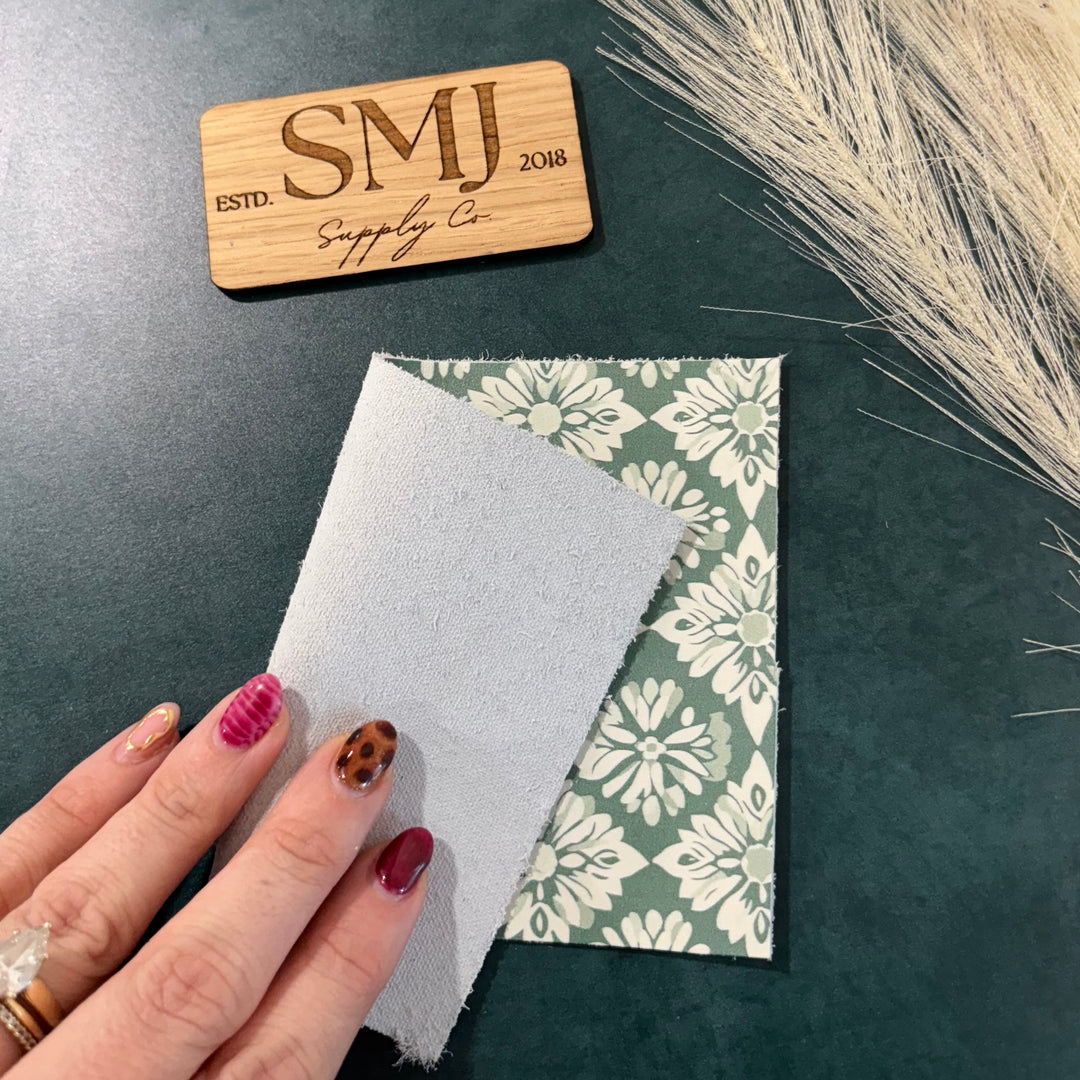 SMJ Lis Green Veg-Tanned Leather Sheet (2 SIZES)