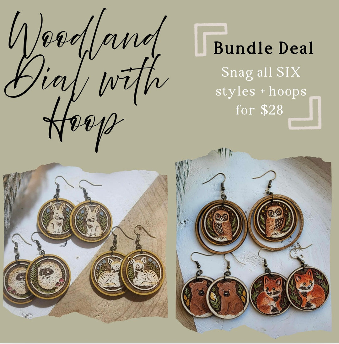 BUNDLE DEAL Woodland Dial with Hoop - 6 STYLES