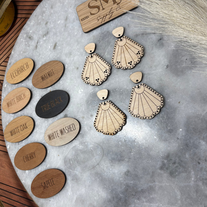Eyelet Scallop with Connector - 2 STYLES (1 Pair)