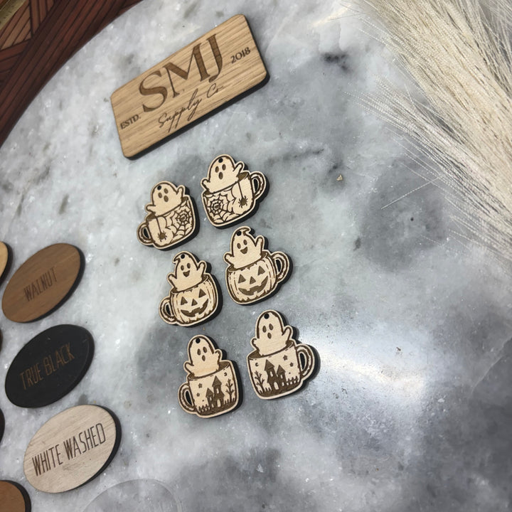 Coffee Cup Ghosts - 3 STYLES (1 Pair)