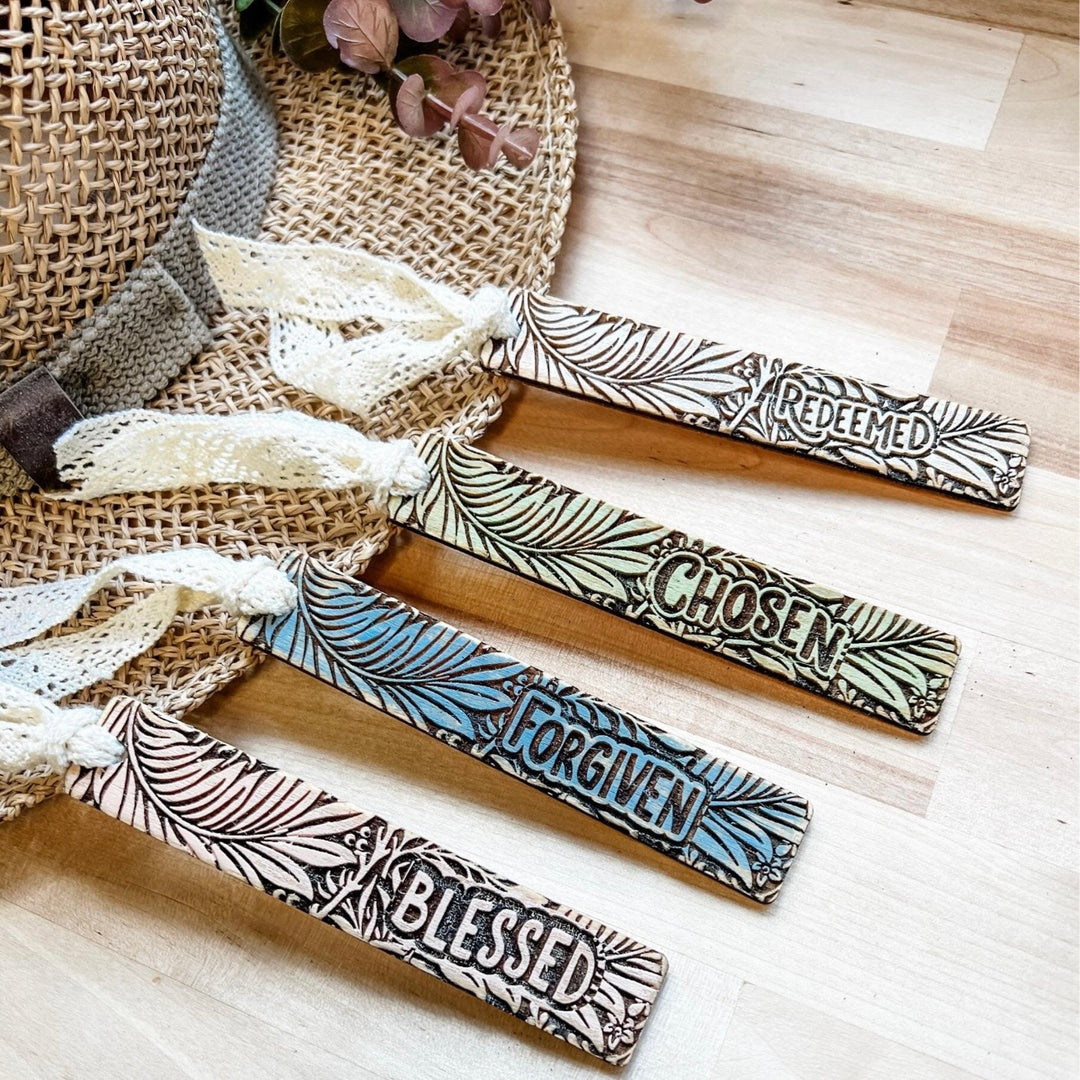 PREORDER Faith Bookmark with Leaves - 4 STYLES (1 Bookmark)