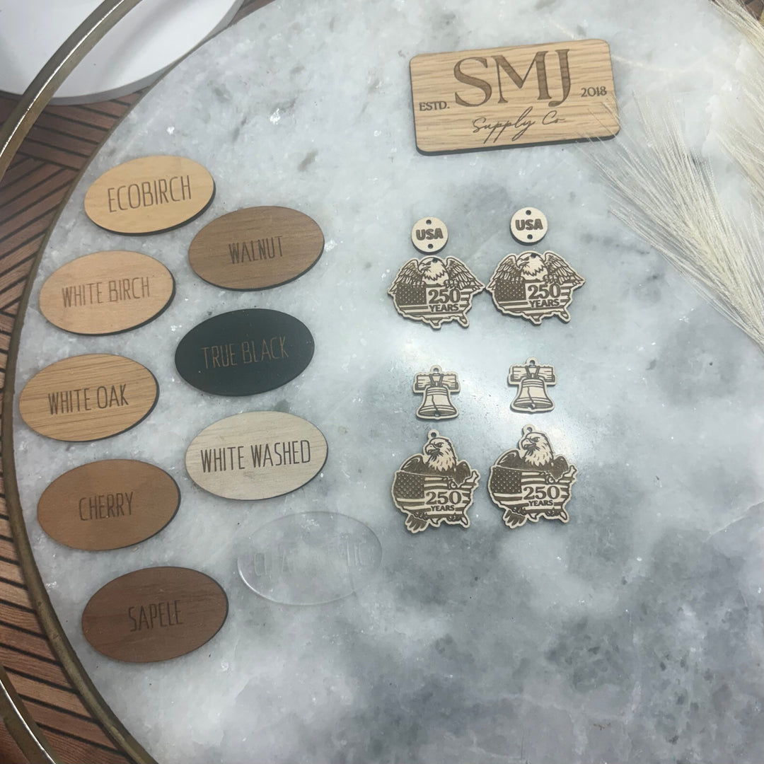250 Year USA Dangle - 2 STYLES (1 Pair)