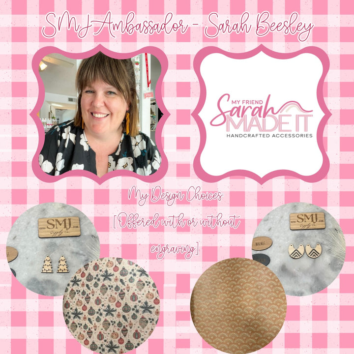 PRINTED VEG-TANNED LEATHER - Bohemian Fan