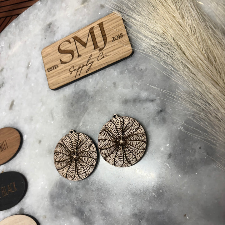 Abstract Sand Dollar Dial (1 Pair)