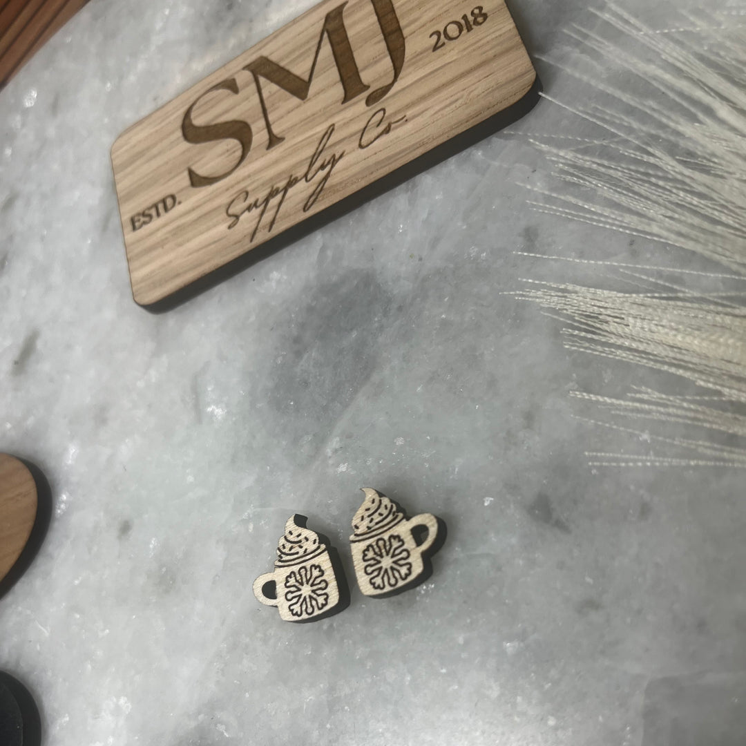 Hot Cocoa Stud (1 Pair)