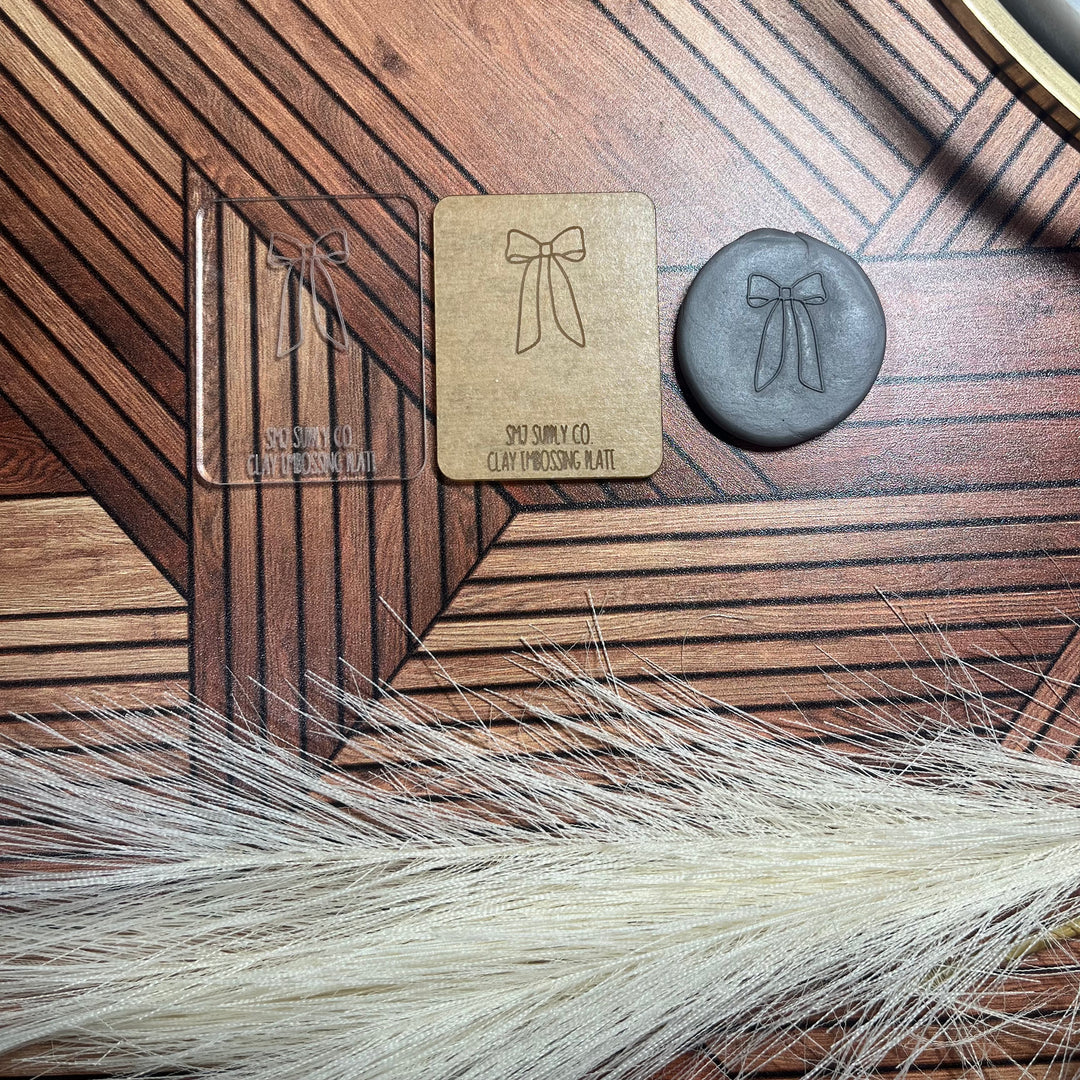 Bow Clay Embossing Plate - 2 STYLES