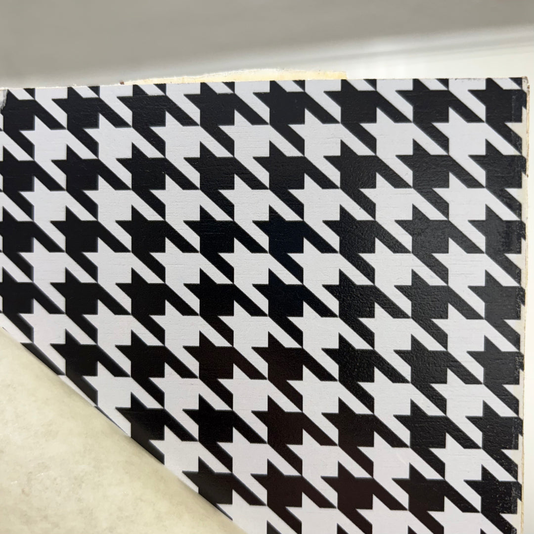 Houndstooth - Printed Wood