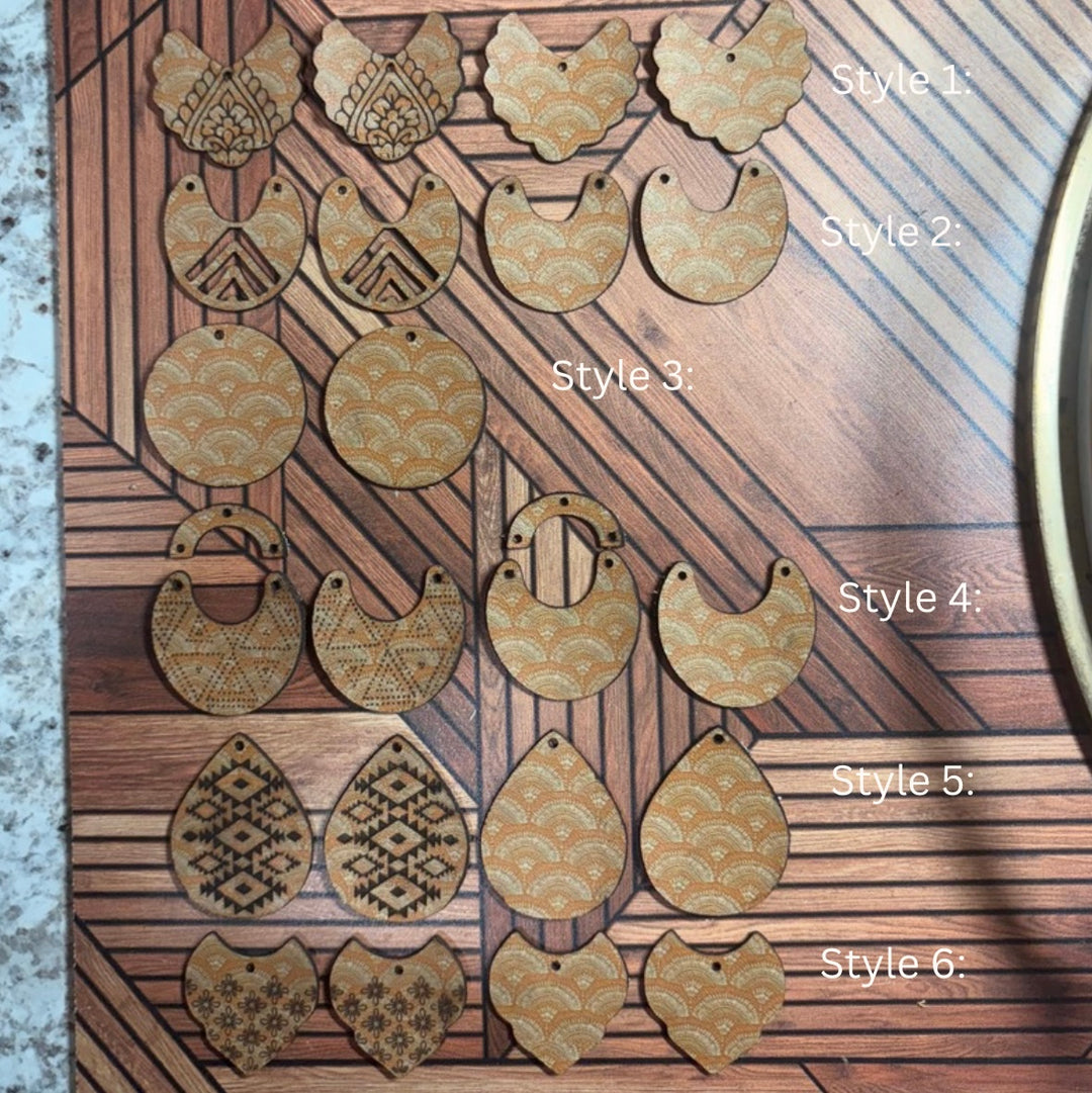 PRINTED VEG-TANNED LEATHER - Bohemian Fan