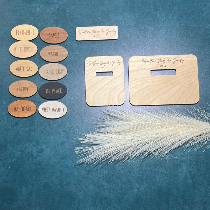 Wood Claw Clip Card Prop - Personalized