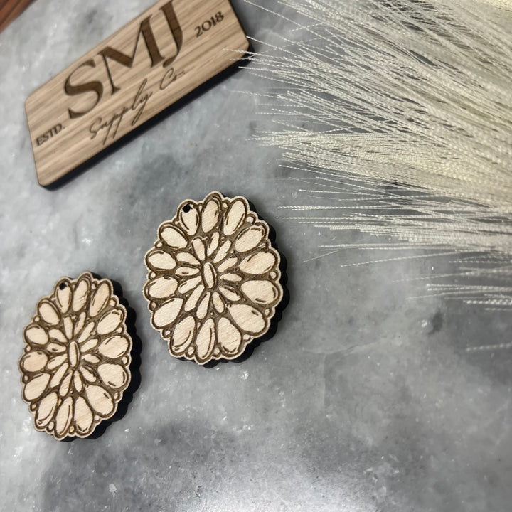 Western Flower Concho (1 Pair)