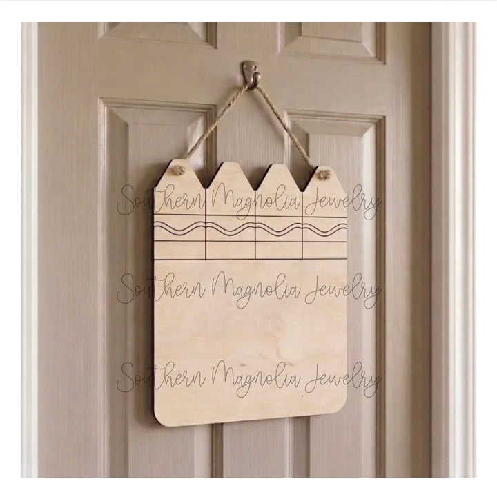 SMJ Crayon Box Door Hanger - Digital File - NO PHYSICAL PRODUCT