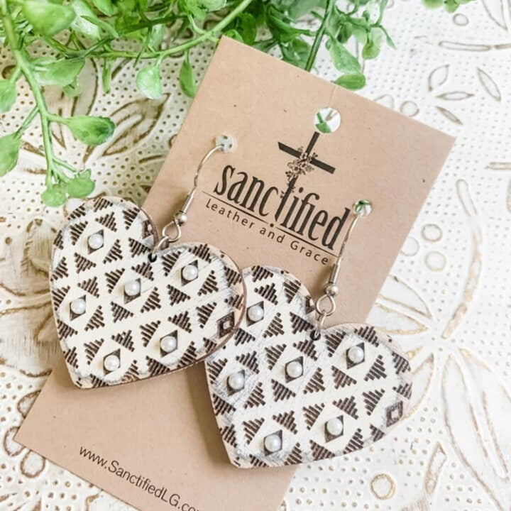 Aztec Heart (1 Pair)
