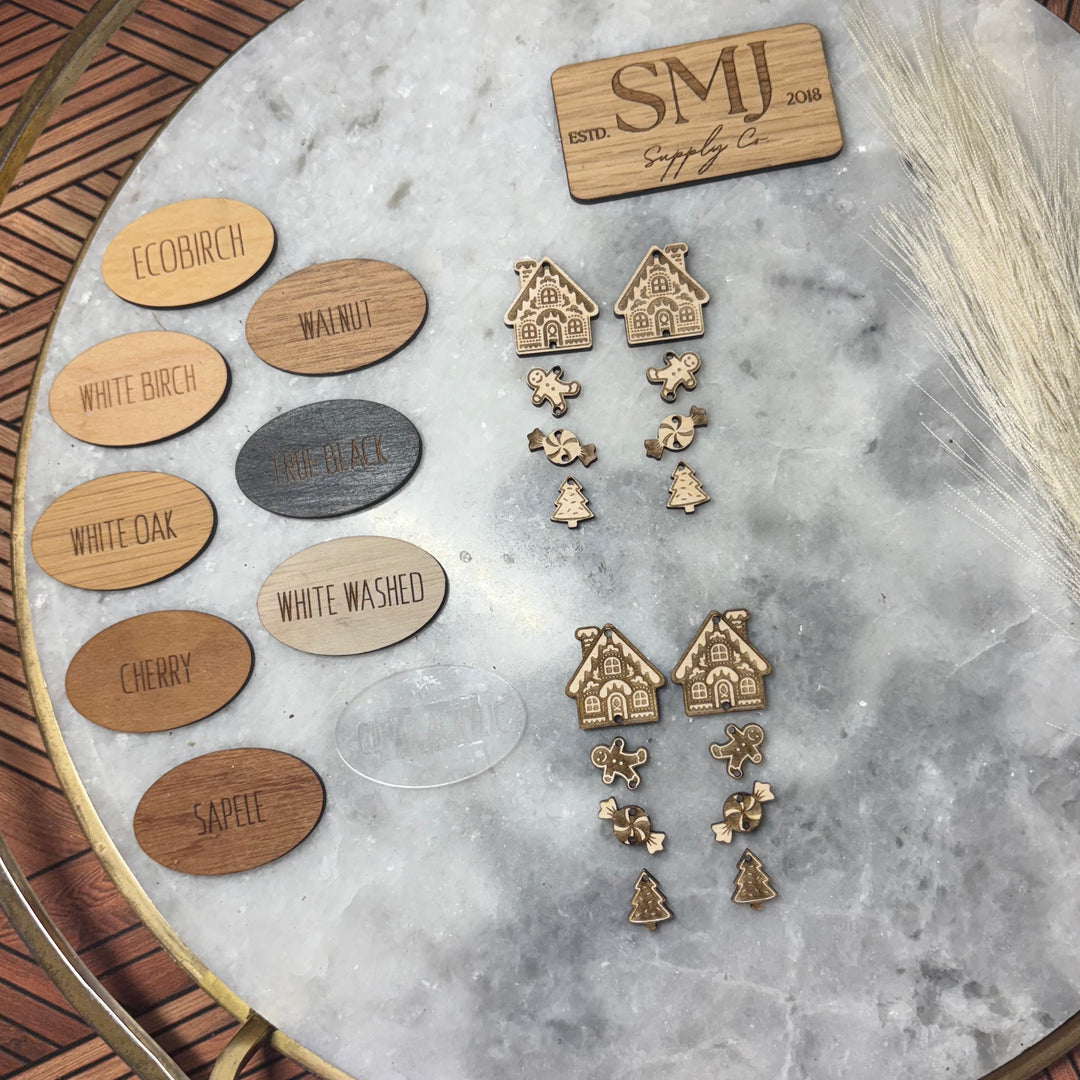 Christmas Gingerbread Stack - 2 STYLES (1 Pair)