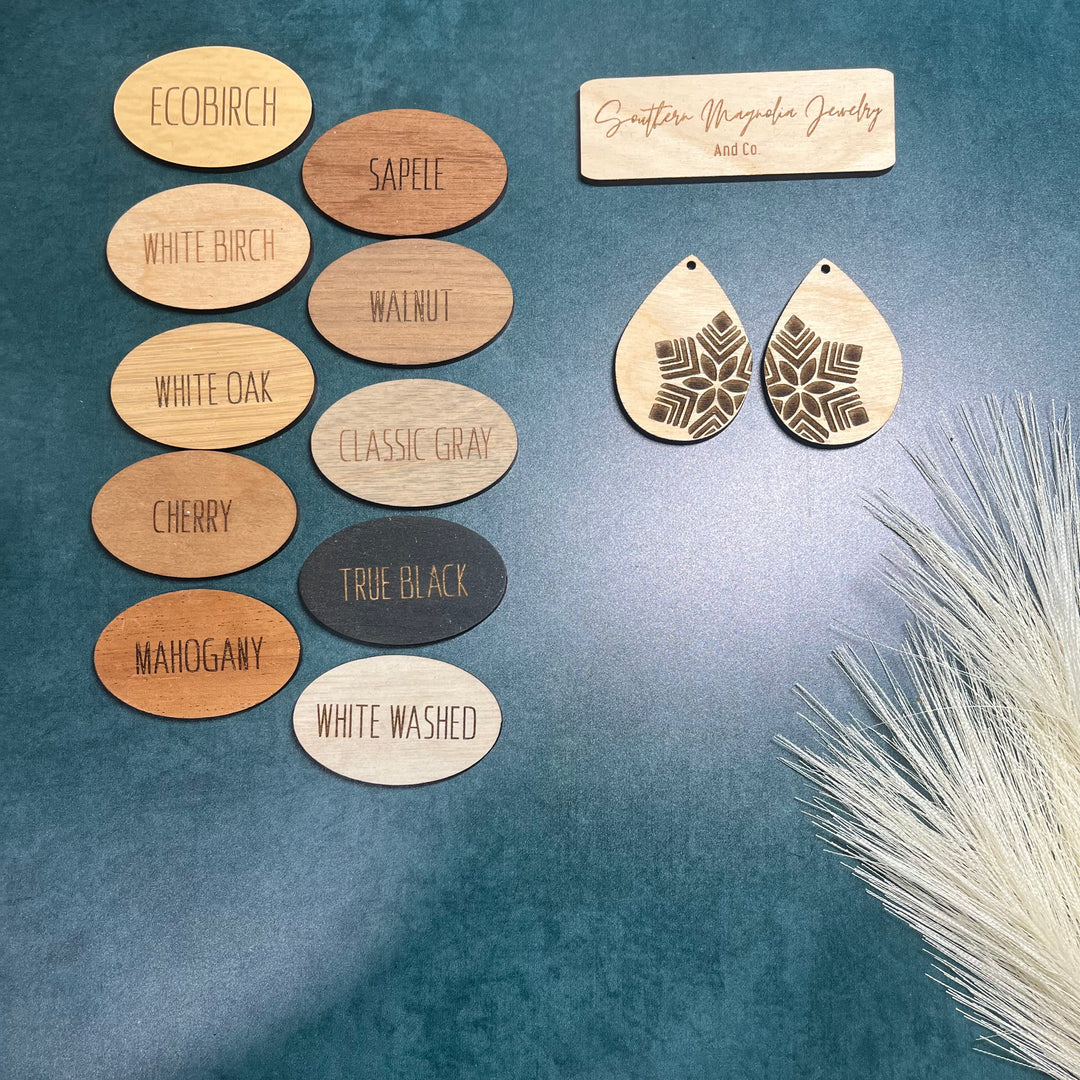 Shortbread Snowflake Teardrop (1 Pair)