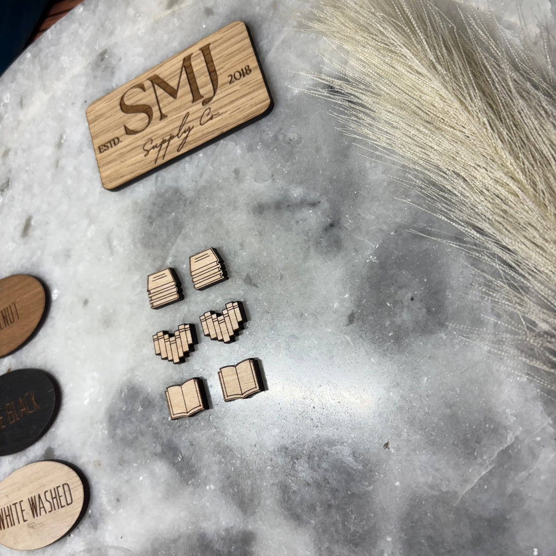Scored Book Studs - 3 STYLES (1 Pair)