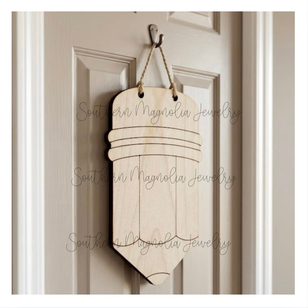 SMJ Pencil Door Hanger - Digital File - NO PHYSICAL PRODUCT