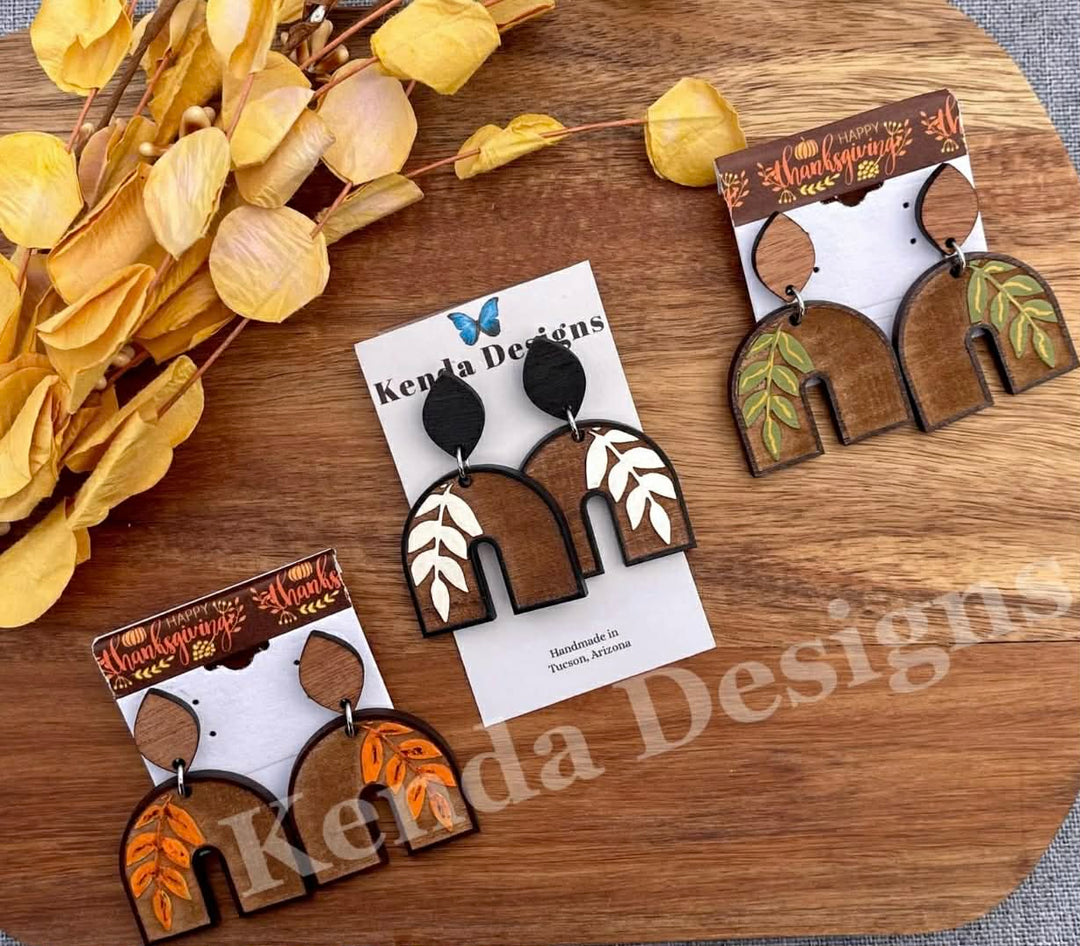 SMJ Pointed Leaf Connectors (2 STYLES) - Digital File - NO PHYSICAL PRODUCT