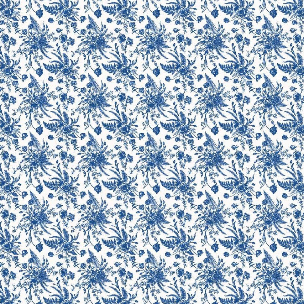 Blue + White China - Printed Wood