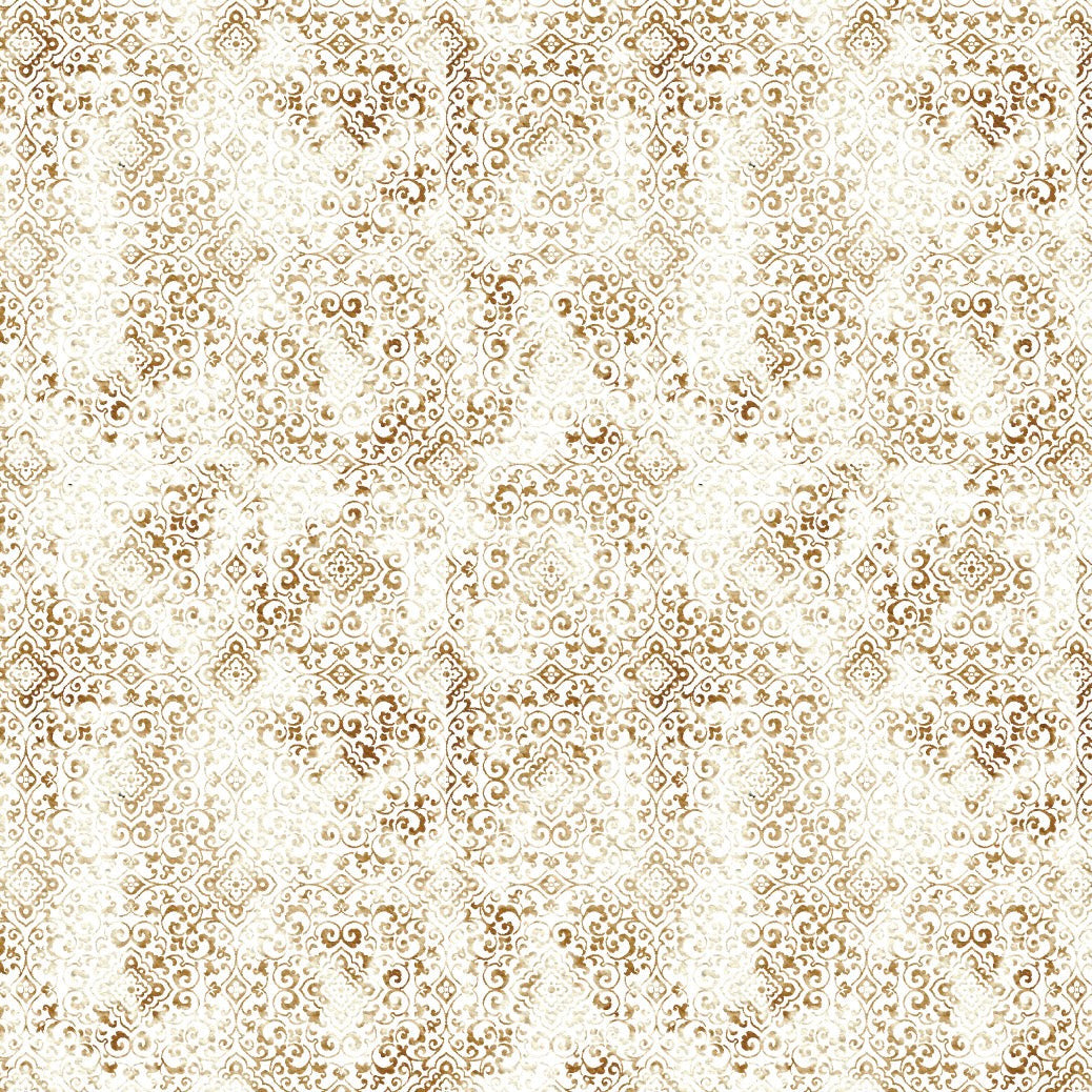 Bronze Damask - Printed Wood