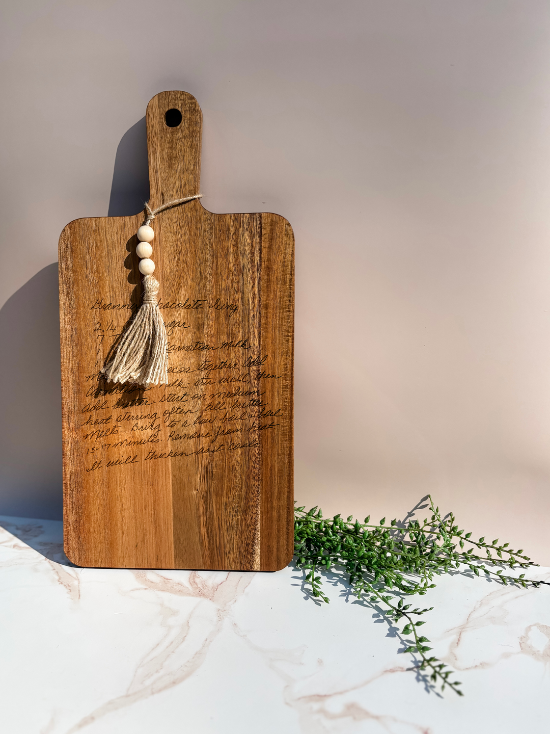 Recipe - Acacia Wood Cutting Board - Large Cutting Board