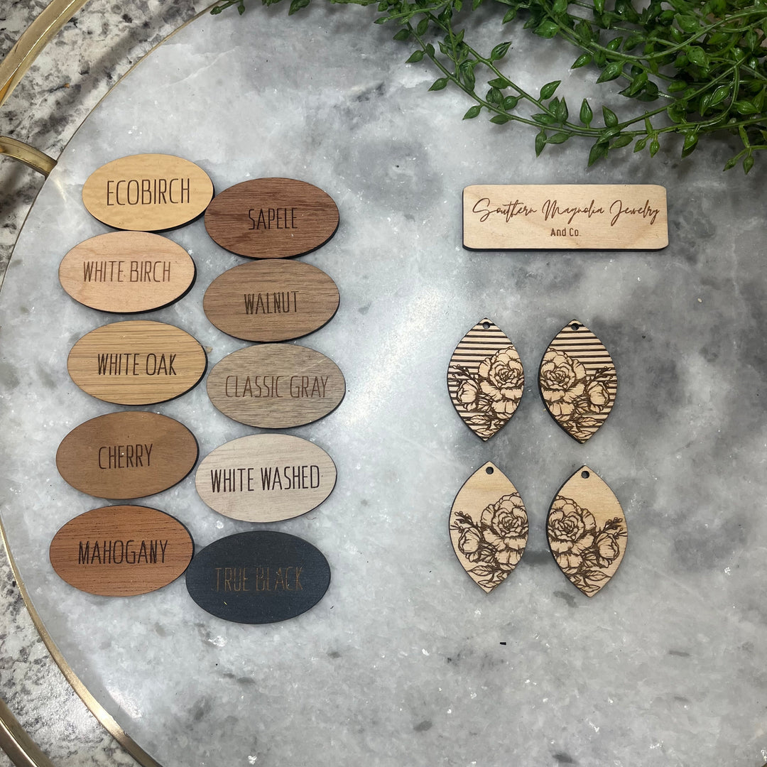 Peony Engraved Petal - 2 STYLES (1 Pair)