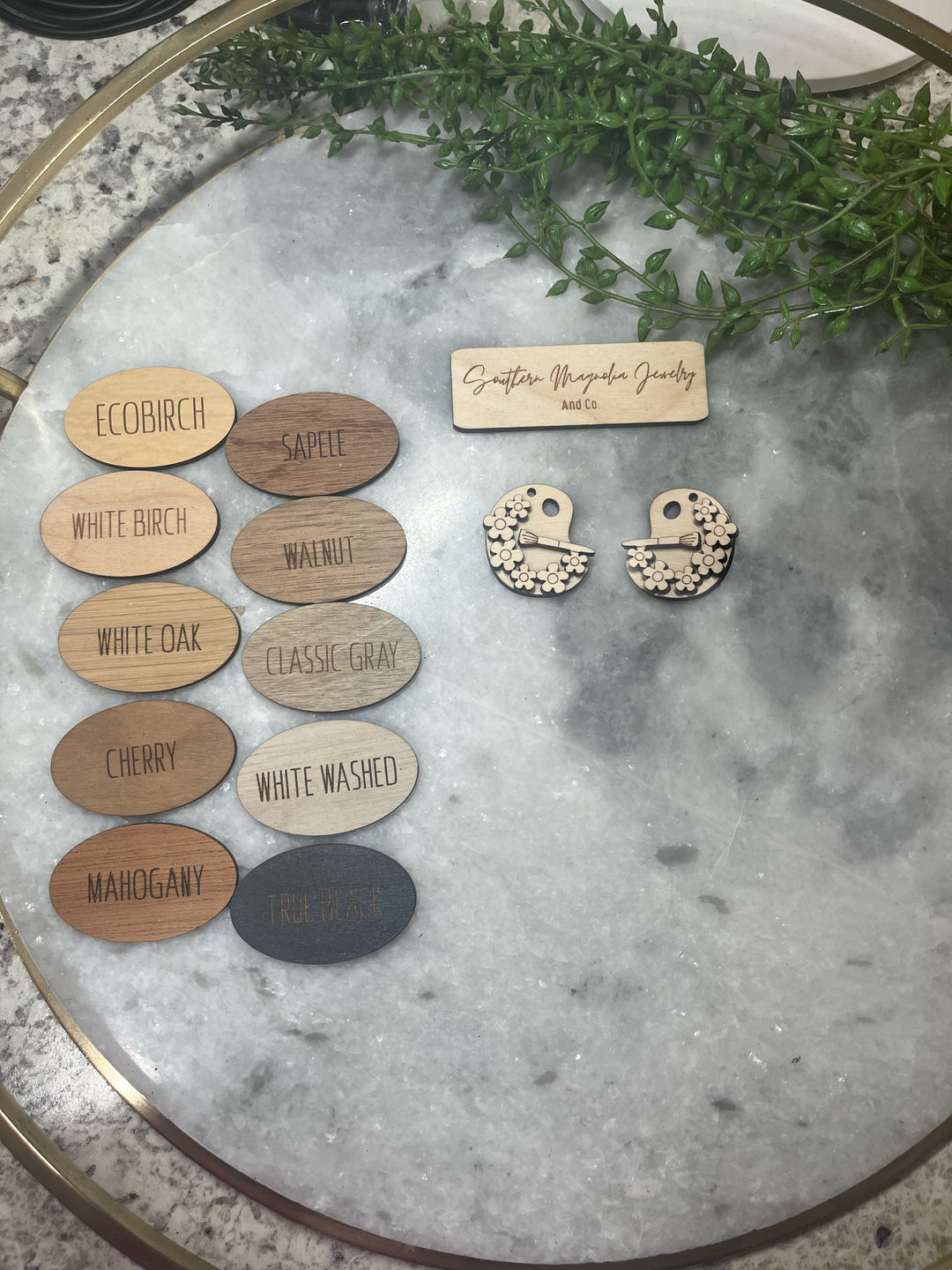 Layered Flower Paint Palette - (1 Pair)