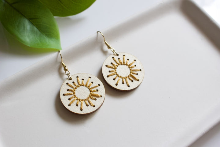 Embroidery Earring Blanks - 11 STYLES (1 Pair)