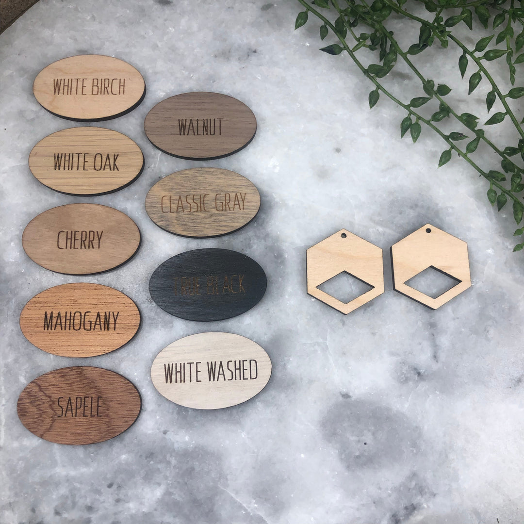 Hexagon Diamond Cutout (1 Pair)