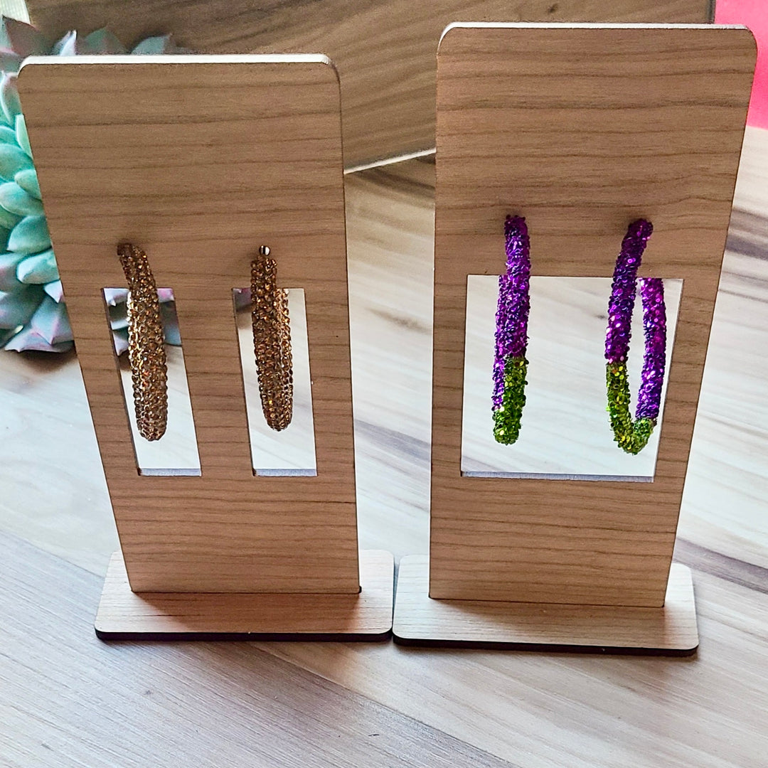 Wood Hoop Card Prop - Blank (Without Personalization)