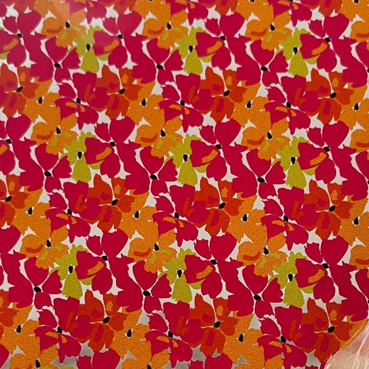 Summer Floral on Clear - Printed Acrylic Blanks (Numerous Styles)