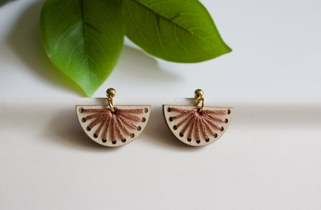 Embroidery Earring Blanks - 11 STYLES (1 Pair)