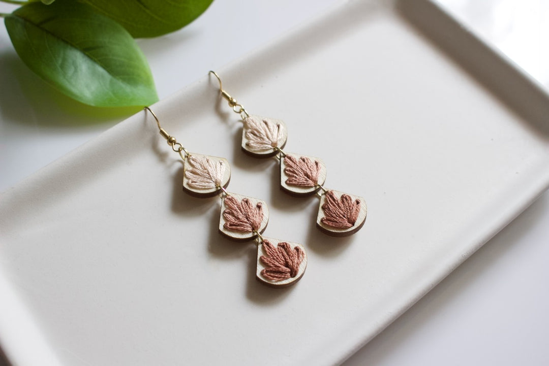 Embroidery Earring Blanks - 11 STYLES (1 Pair)